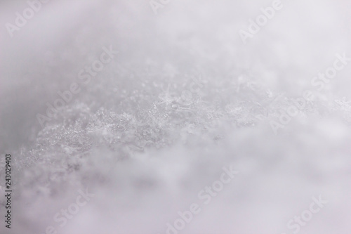 Downy snow with snowflakes for background © Olena Shvets