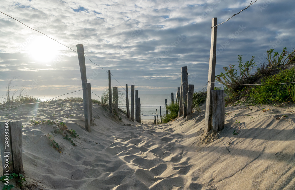 Route vers la plage