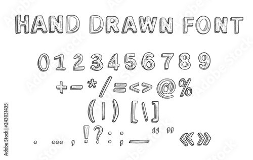 Hand Drawn Font