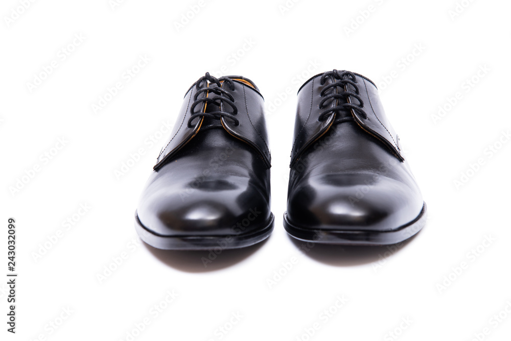 Black shoes isolated on white background Black shoes isolated on white background