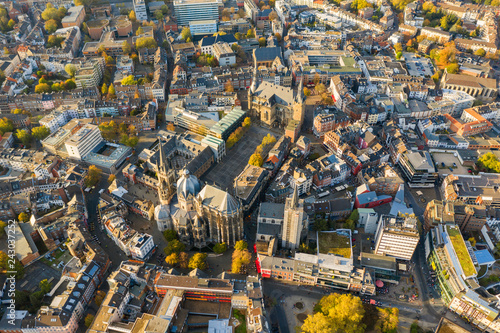 Obraz na plátně Aachen, Germany from above