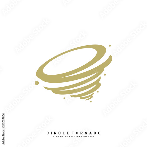 Tornado Logo Design Concept Vector Template. Hurricane Logo Vector Icon