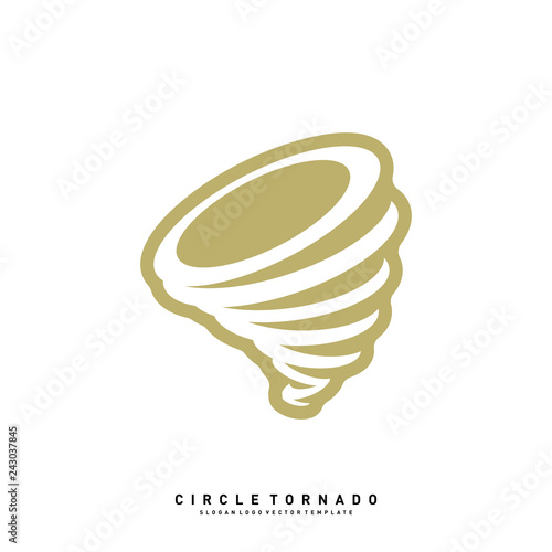 Tornado Logo Design Concept Vector Template. Hurricane Logo Vector Icon