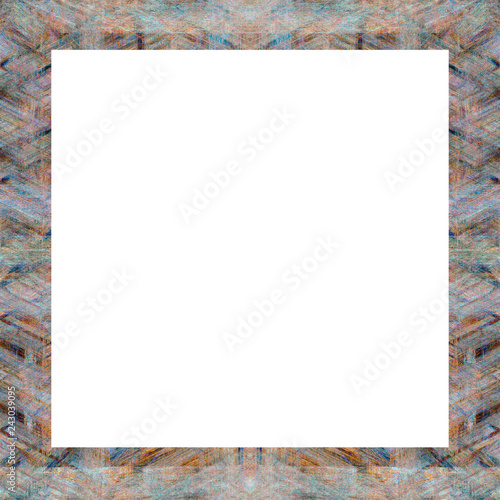 Grunge abstract color frame with empty space