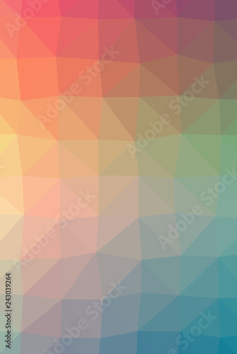 Abstract Low-Poly Triangular Modern Geometric Background. Colorful Polygonal Mosaic Pattern Template. Repeating Routine With Triangles. Origami Style With Gradient. Futuristic Design Backdrop