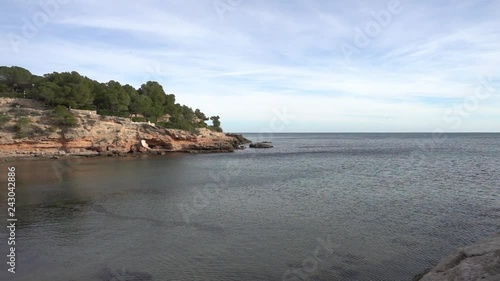 The coast in ametlla in the mediterranean sea photo