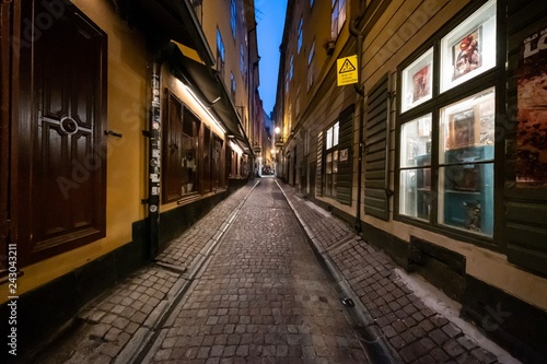 Fototapeta Naklejka Na Ścianę i Meble -  historische Altstadt von Gamla Stan in Stockholm, Schweden