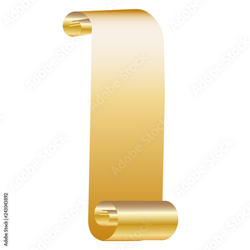 gold scroll paper