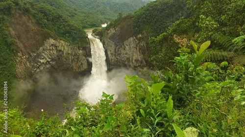 The San Rafael Waterfall, the tallest waterfall in Ecuador, with a height of 131 metres (430 ft) photo