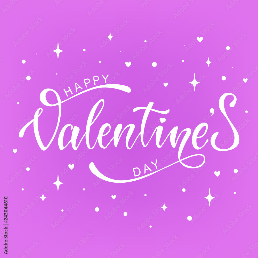 Happy Valentine's day greeting card, poster, banner design