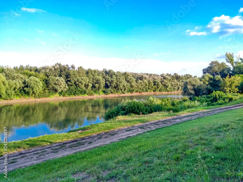 river Tisza in Hungary Szolnok