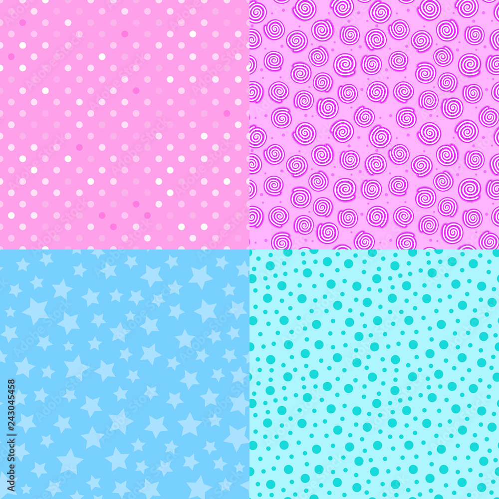 Set Seamless pattern abstract cute texture. Vector illustration Concept Slime Set Seamless pattern abstract cute texture. Vector illustration Concept Slime