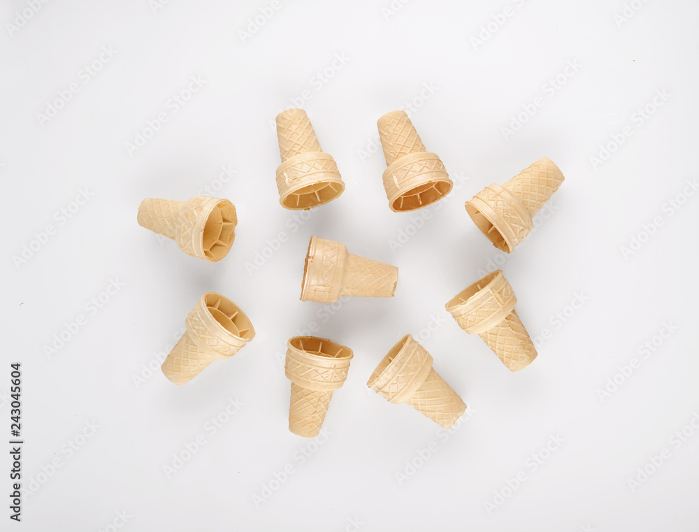empty wafer isolated on white background empty wafer isolated on white background