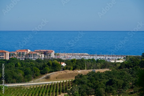 Marina and houses  of Argelès sur Mer © iphotographer62