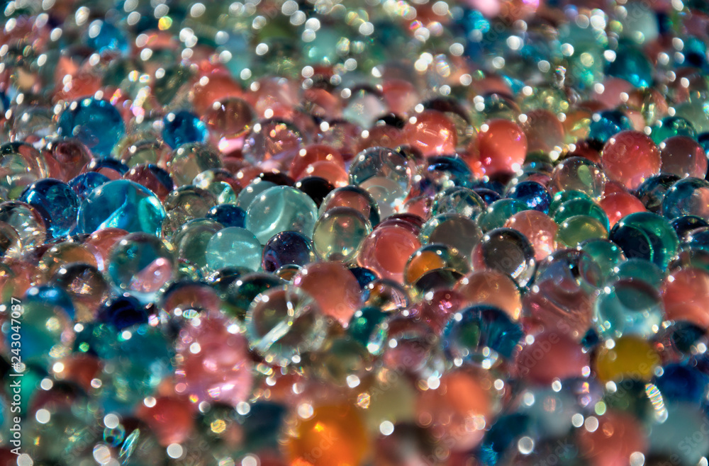 Multicolored water beads Multicolored water beads