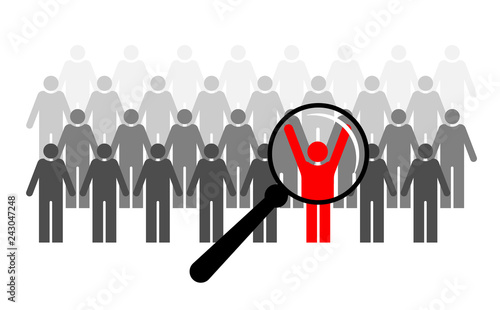 Search recruitment and recruitment. New employee. Choosing the best candidate. Exam and competition.