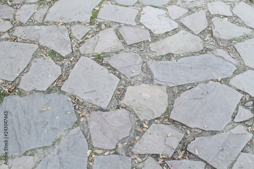 Stone floor. photo taken with daylight