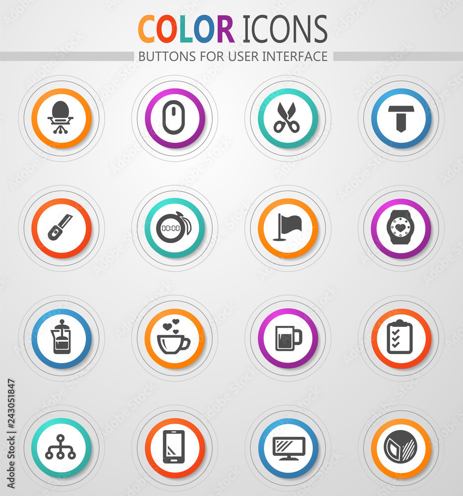 Office icons set Office icons set
