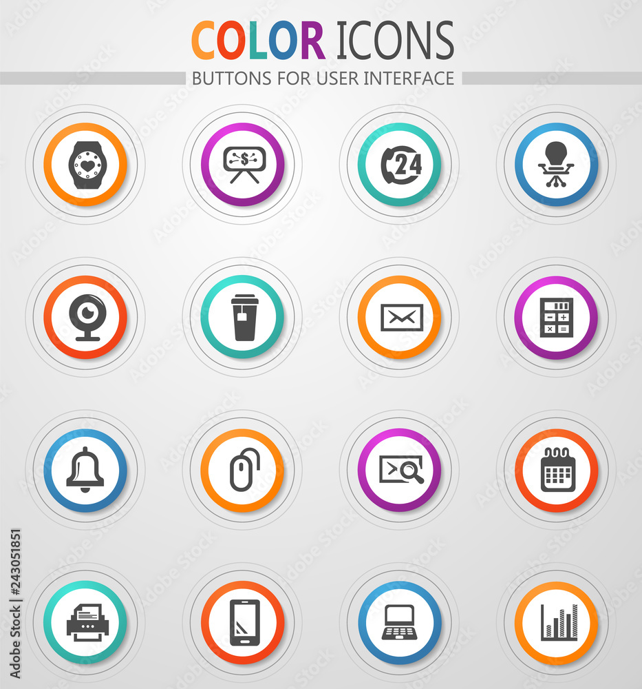 Office icons set Office icons set