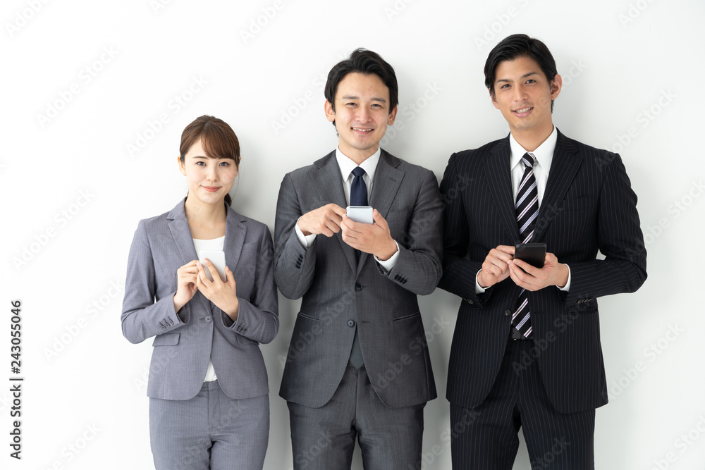portrait of asian businessgroup on white background portrait of asian businessgroup on white background