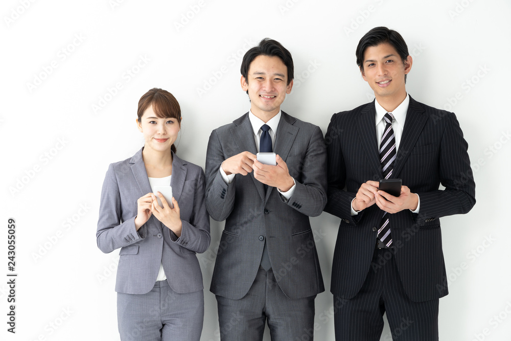 portrait of asian businessgroup on white background portrait of asian businessgroup on white background