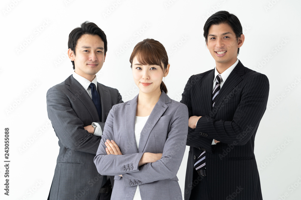 portrait of asian businessgroup on white background portrait of asian businessgroup on white background