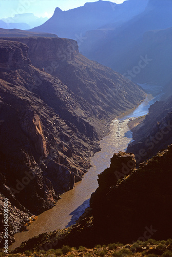 View of Hermit Rapid on the Colorado River, Grand Canyon National Park