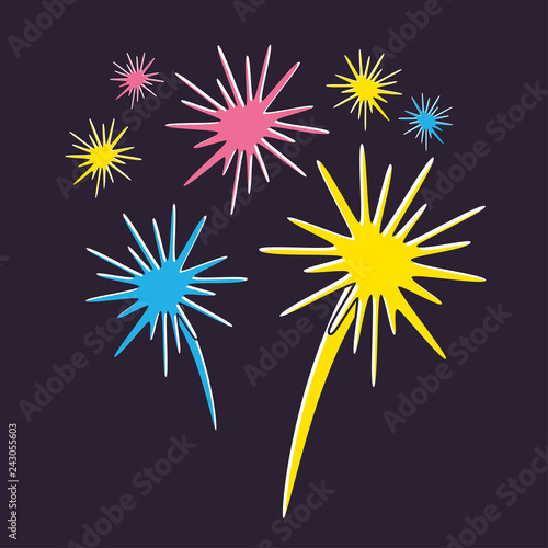 Fireworks vector