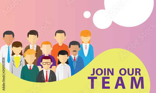 Join Our Team, Vector Illustration