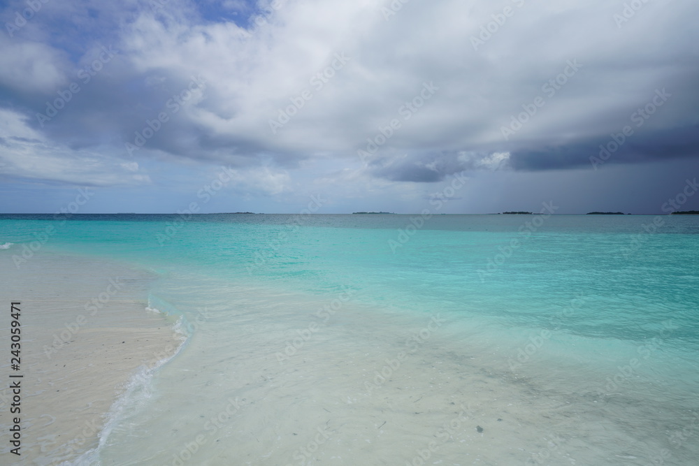 View from an island in the Maldives