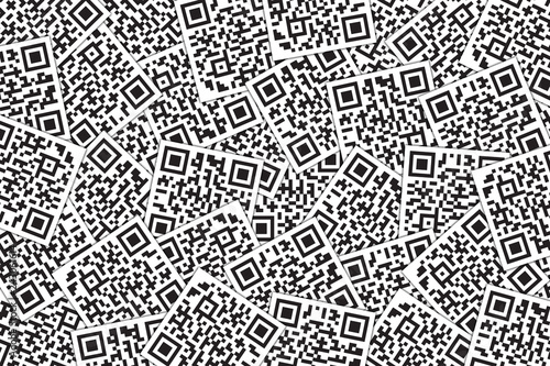 QR Code Background. Quick Response Code for Supermarket, E-commerce, Shop Etc