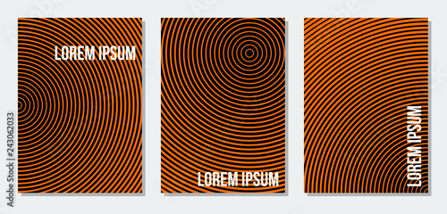 abstract geometric background with concentric circles for report presentation brochure cover