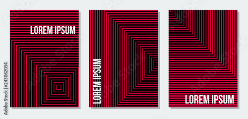 abstract geometric background with concentric squares for report presentation brochure cover