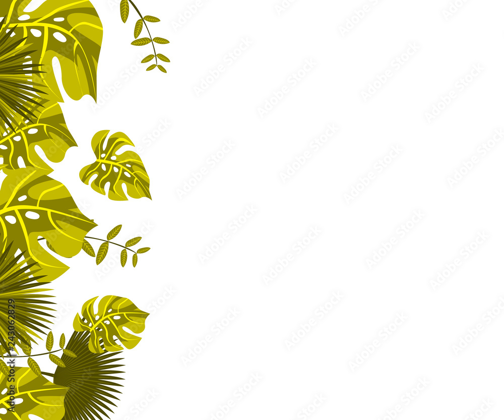 Naklejka premium invitation card monstera proton purple