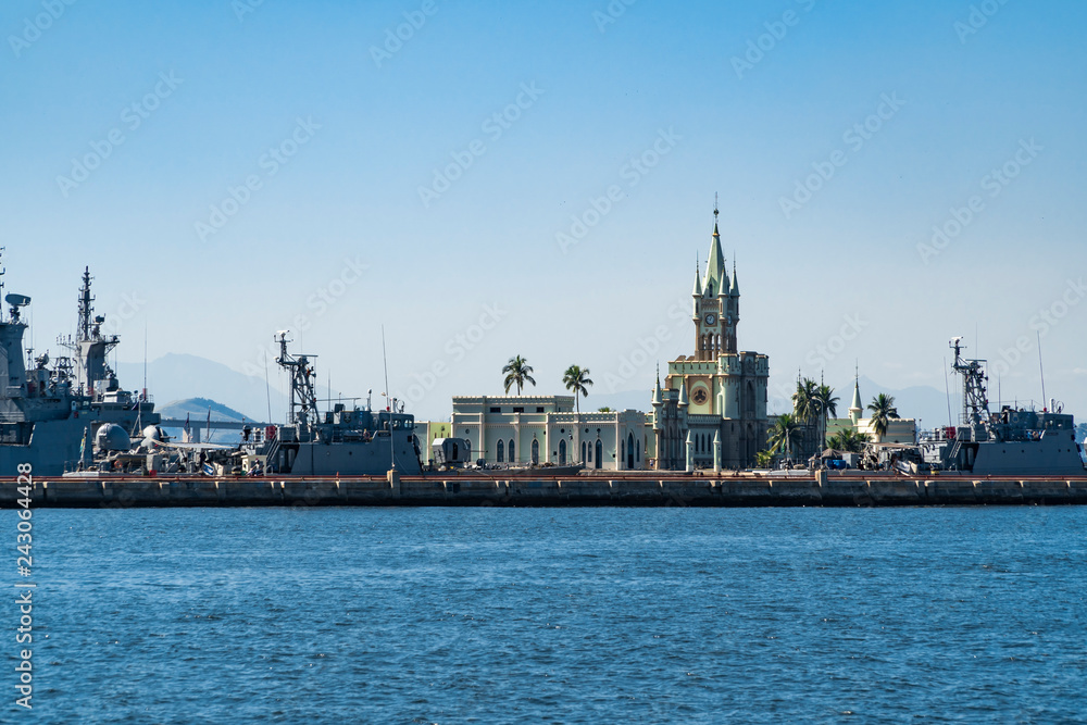 Fiscal Island of the Rio de Janeiro Port on Guanabara bay