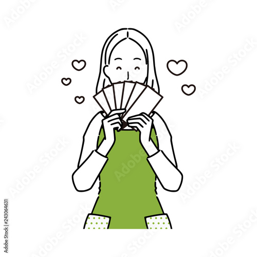 お金を稼ぐ主婦。