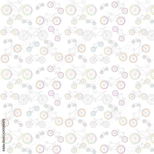 cute bicycle icon   illustration on white background ..
