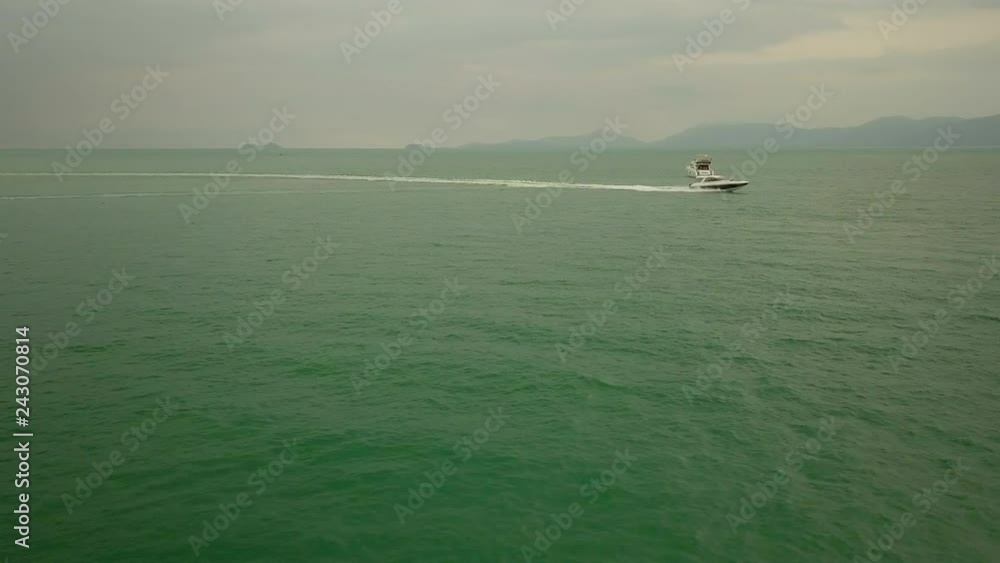 Speed Boat Along Shoreline - Koh Samui -Thailand