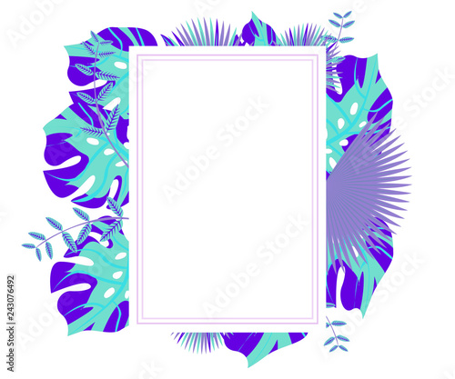 background tropical leaves plastic pink