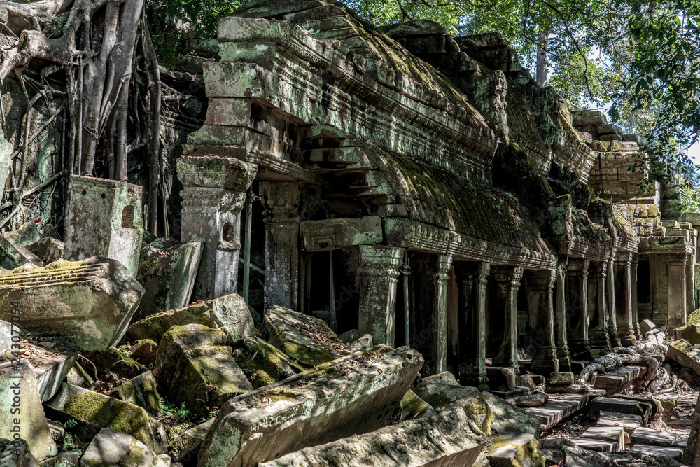 Ta prohm temple ruins at Angkor, Siem Reap Province, Cambodia Ta prohm temple ruins at Angkor, Siem Reap Province, Cambodia