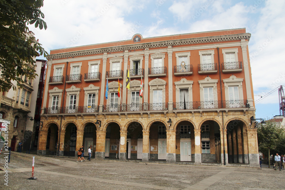 City Hall in Portugalete, Basque Country, Spain	