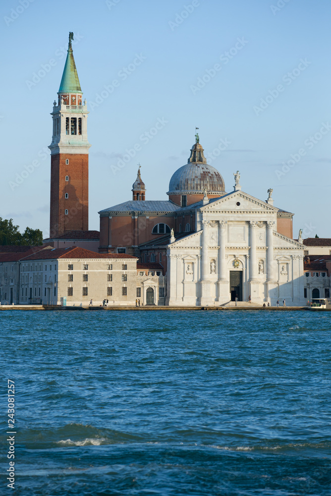 View of the Cathedral of San Giorgio Maggiore. Venice, Italy
