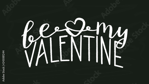 Valentine Hand Lettering Title