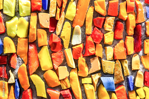 Abstract colorful mosaic texture as background © Alexandr Blinov