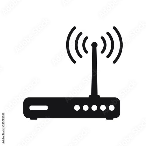 Simple router vector icon