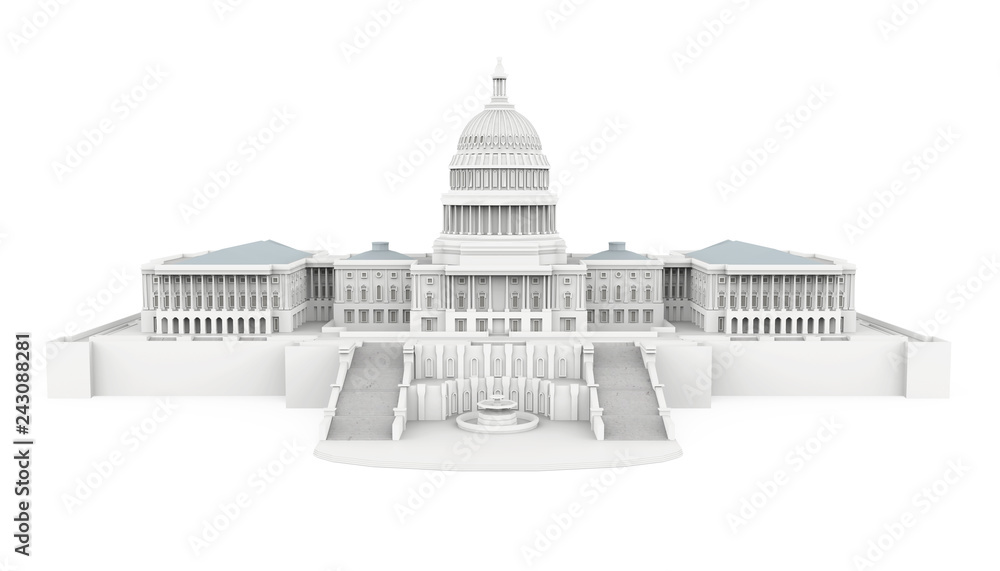United States Capitol Building Isolated