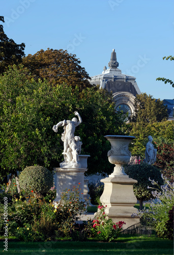 Statue of the Tuileries garden in Paris