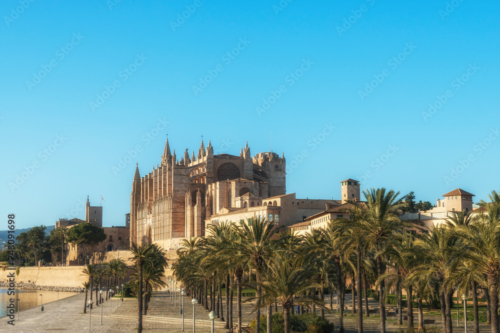 Cathedral Santa Maria in Palma de Majorca, Balearic islands, Spain
