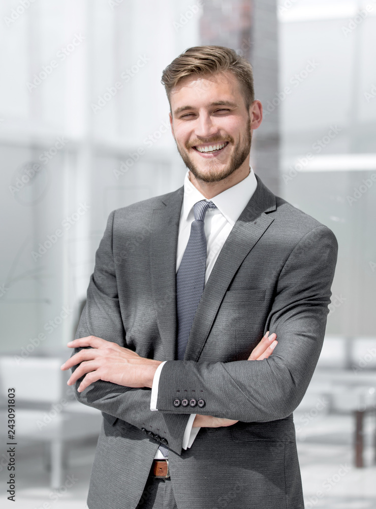 Portrait of a handsome CEO smiling Portrait of a handsome CEO smiling
