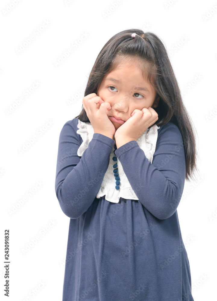 asian child feel strain or bored isolated asian child feel strain or bored isolated